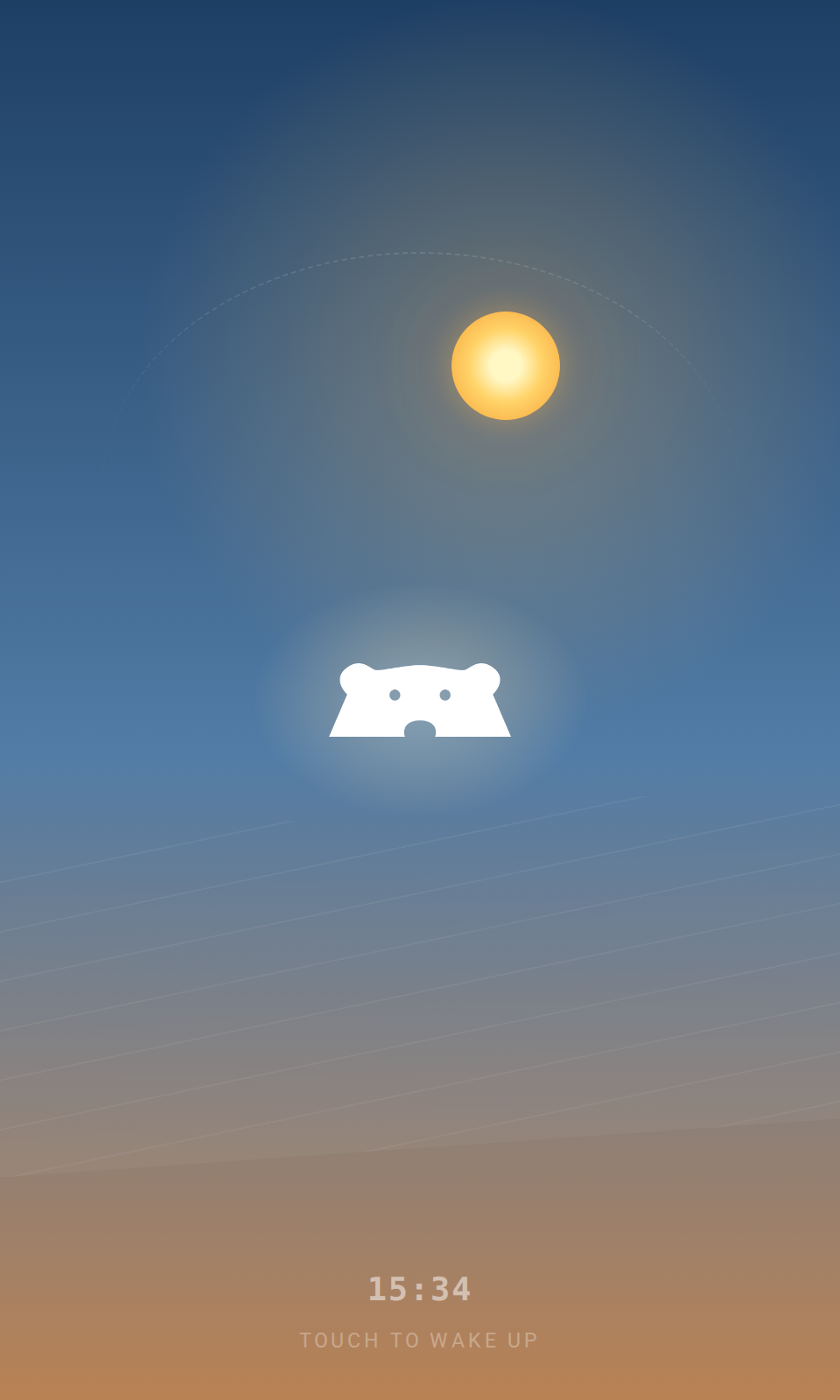 Sky clock Bearbox con cielo diurno